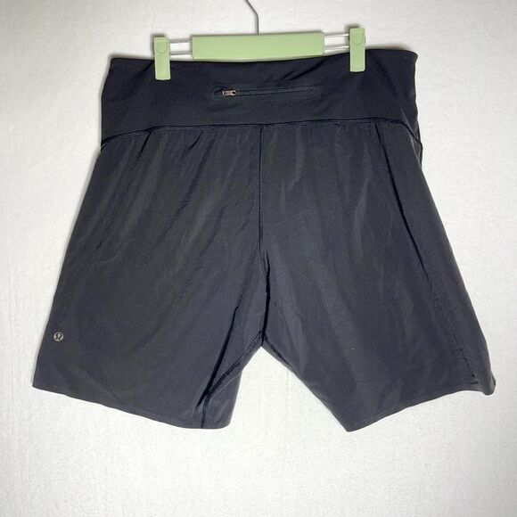 Lululemon Mens THE Short 9" Inseam Black Athletic Athleisure Size L - Picture 2 of 10